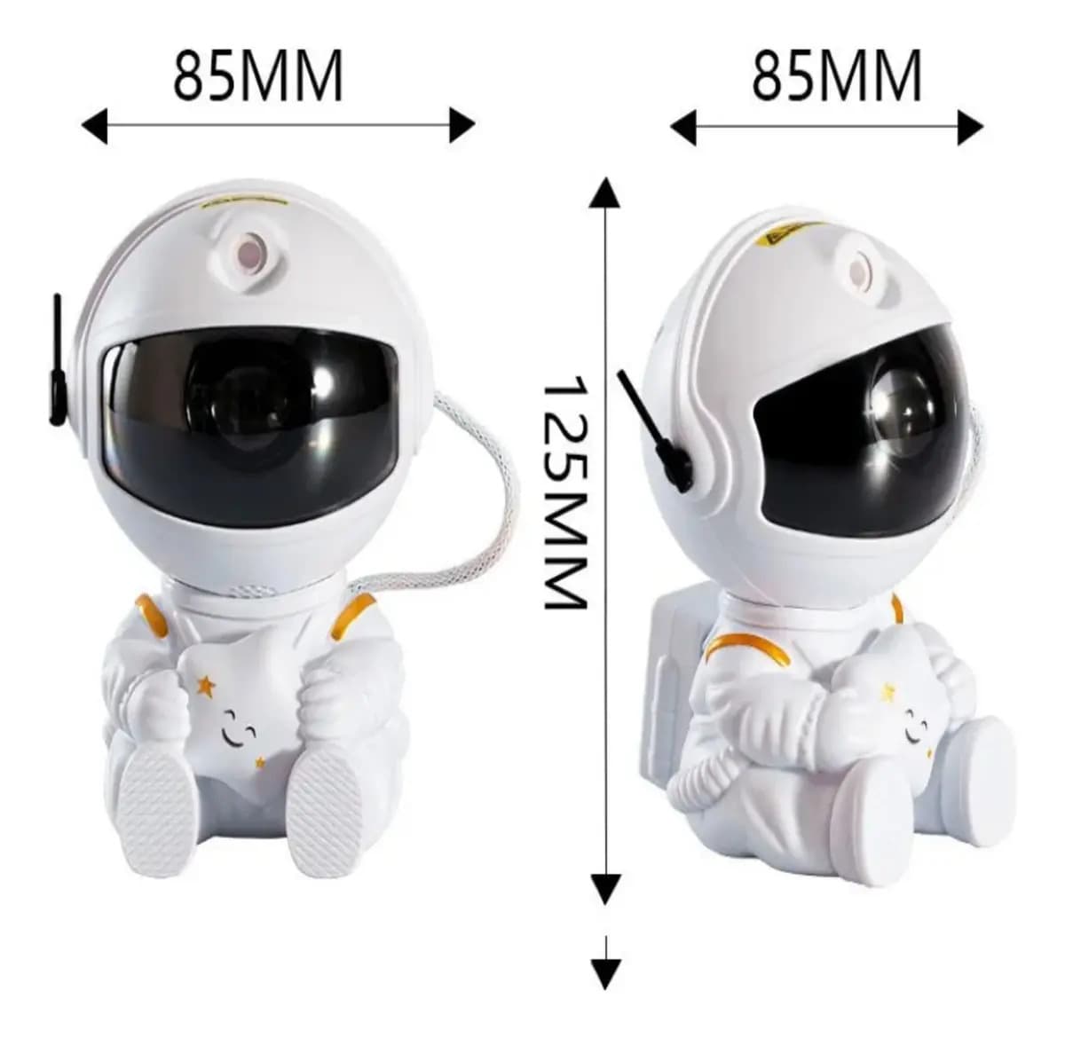 Astronauta para Quarto com Luz Nebulosa e Galáxia